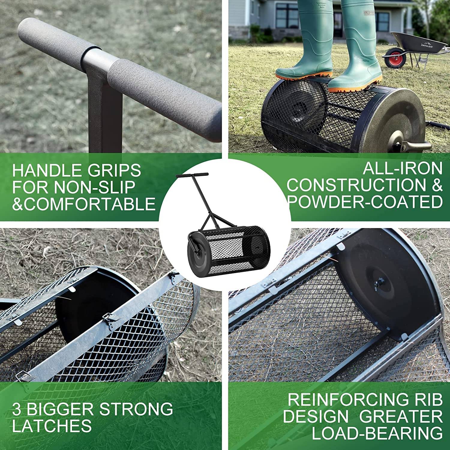 buy mesh basket compost roller