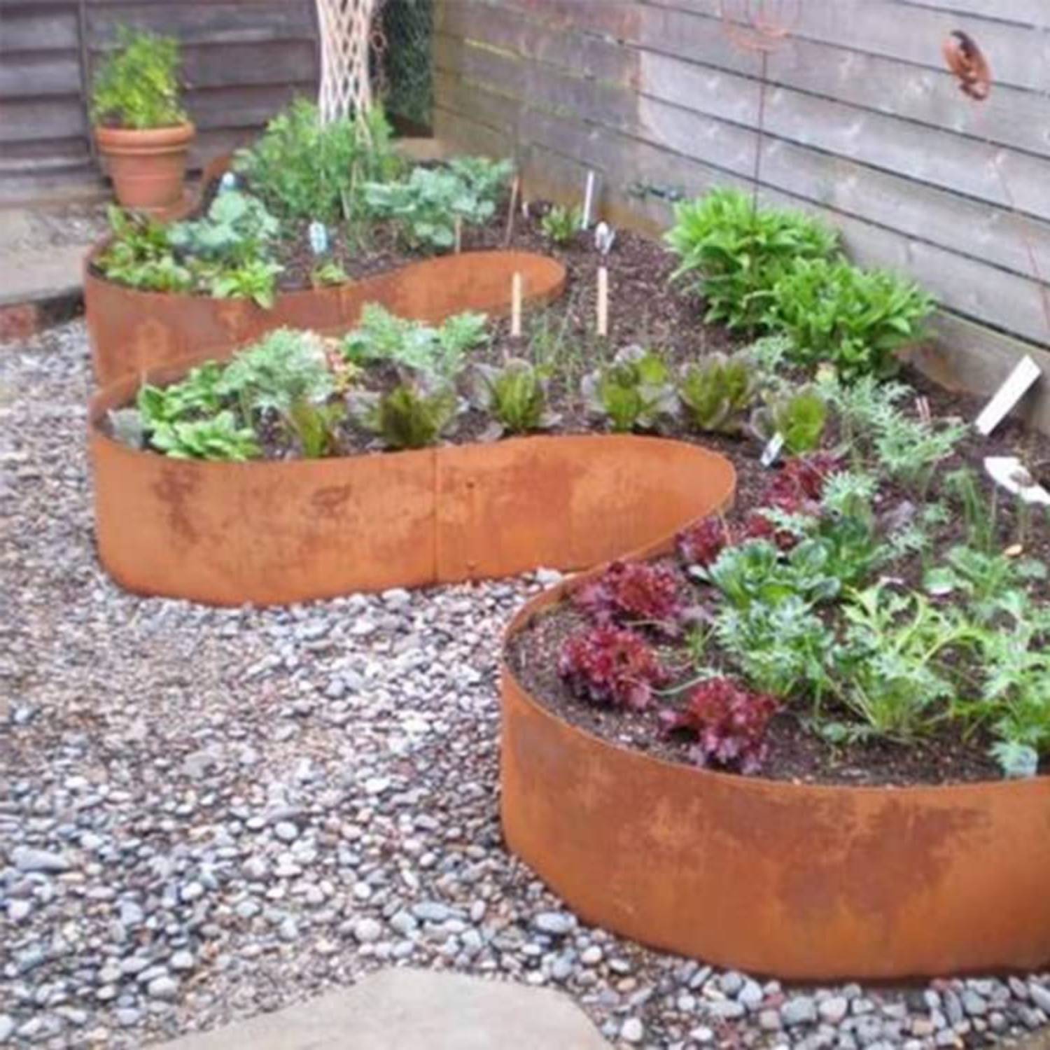 Corten Steel Garden Edge 100 mm (per metre): image 2